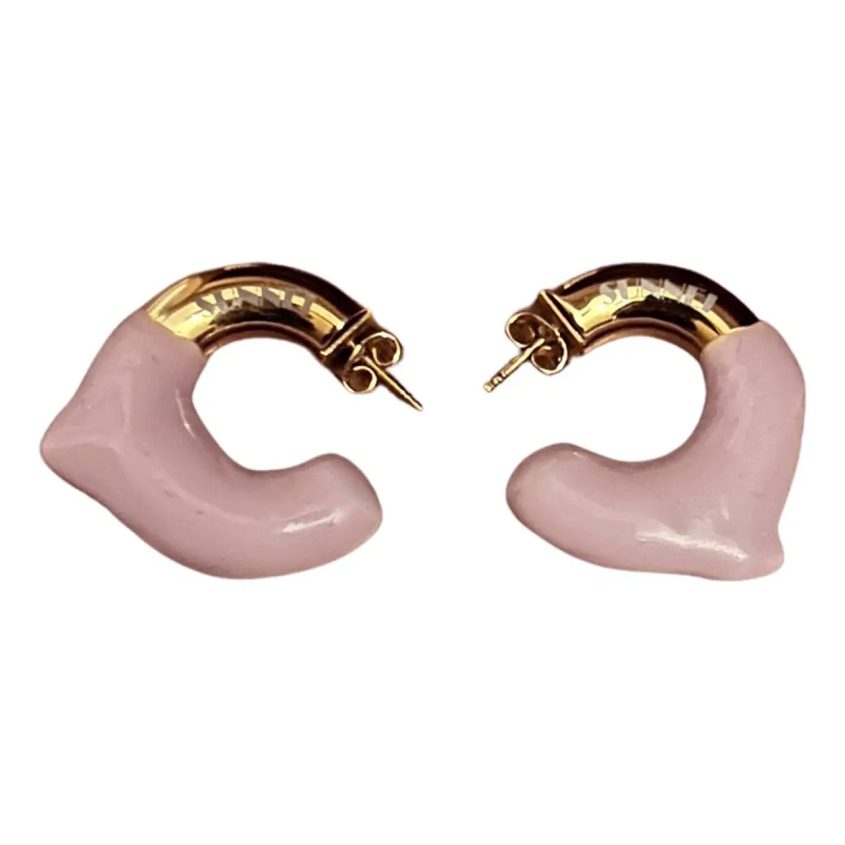 گوشواره میخی صورتی کد E71