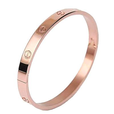 دستبند طرح کارتیر رزگلد کد B19 دستبند طرح کارتیر رزگلد کد B19