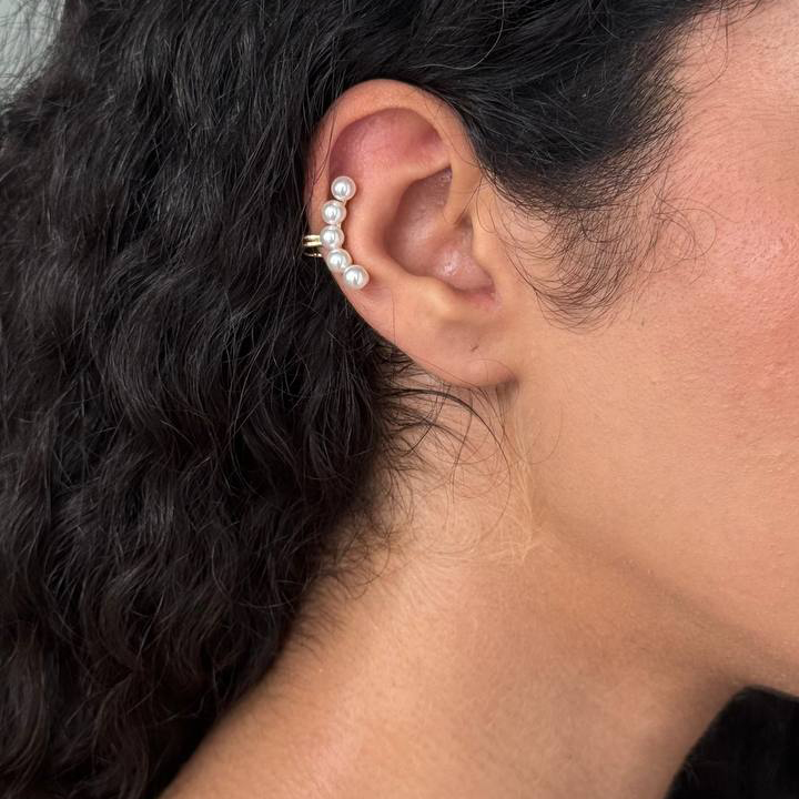  گوشواره ایرکاف مرواریدی کد E146